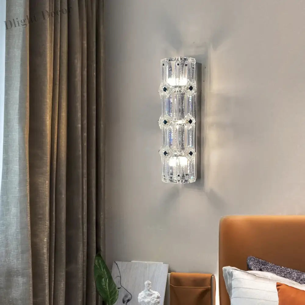 Mila Crystal Wall Lamp - Luxury Living Room And Bedroom Illumination Wall Lamp