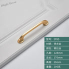 Minimalist Zinc Alloy Cabinet Handles - American Style Drawer Knobs for Wardrobes and Furniture coppery-128 Handles