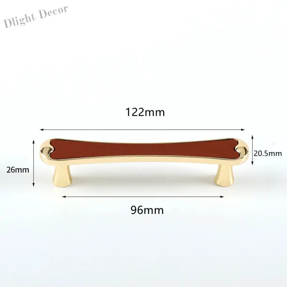 Modern Black and Red Leather Cabinet Handle – Sleek Zinc Alloy Drawer Pulls for Wardrobes and Cupboards (96mm/128mm)