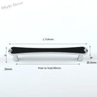 Modern Black and Red Leather Cabinet Handle – Sleek Zinc Alloy Drawer Pulls for Wardrobes and Cupboards (96mm/128mm)