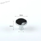 Modern Black and Red Leather Cabinet Handle – Sleek Zinc Alloy Drawer Pulls for Wardrobes and Cupboards (96mm/128mm)