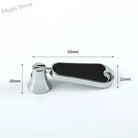 Modern Black and Red Leather Cabinet Handle – Sleek Zinc Alloy Drawer Pulls for Wardrobes and Cupboards (96mm/128mm)
