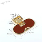 Modern Black and Red Leather Cabinet Handle – Sleek Zinc Alloy Drawer Pulls for Wardrobes and Cupboards (96mm/128mm)