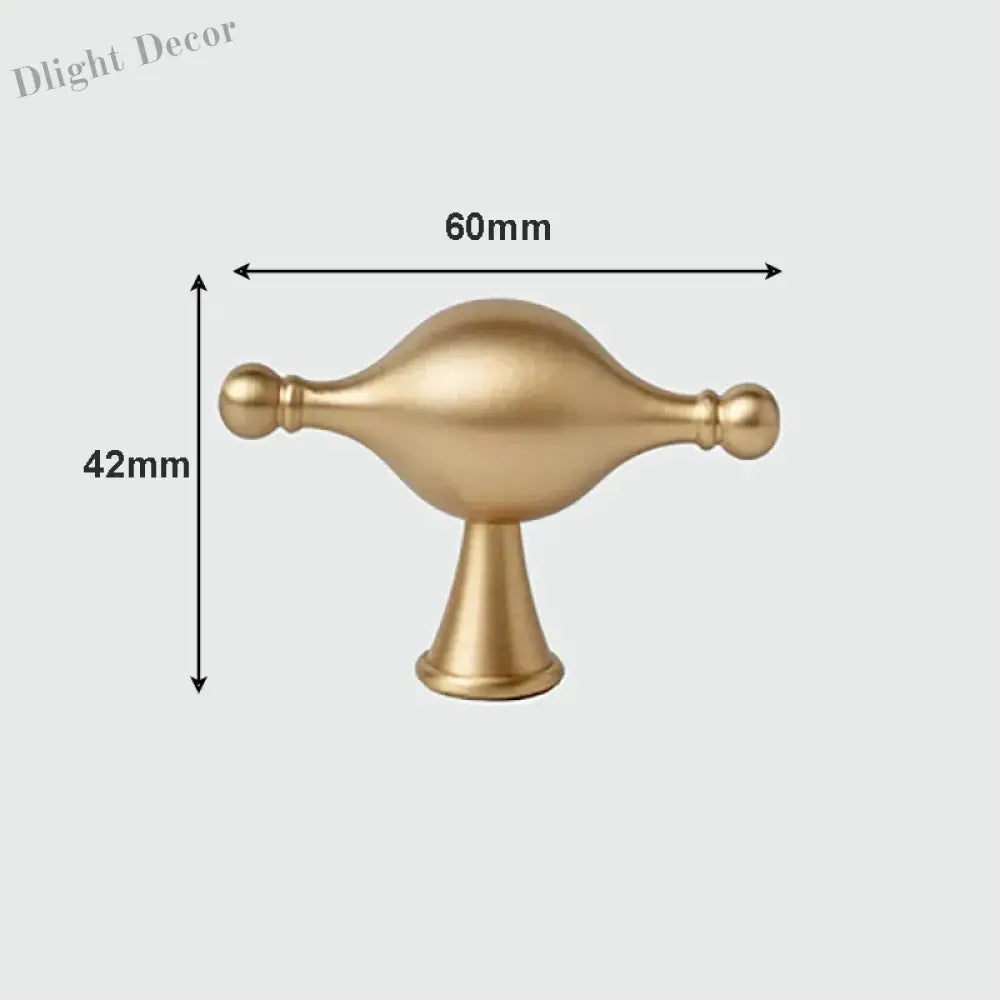 Modern Brass Cabinet Handles – Brushed Gold Bar Knobs for Furniture (60mm-368mm) 2026-060 Handles