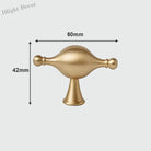 Modern Brass Cabinet Handles – Brushed Gold Bar Knobs for Furniture (60mm-368mm) 2026-060 Handles