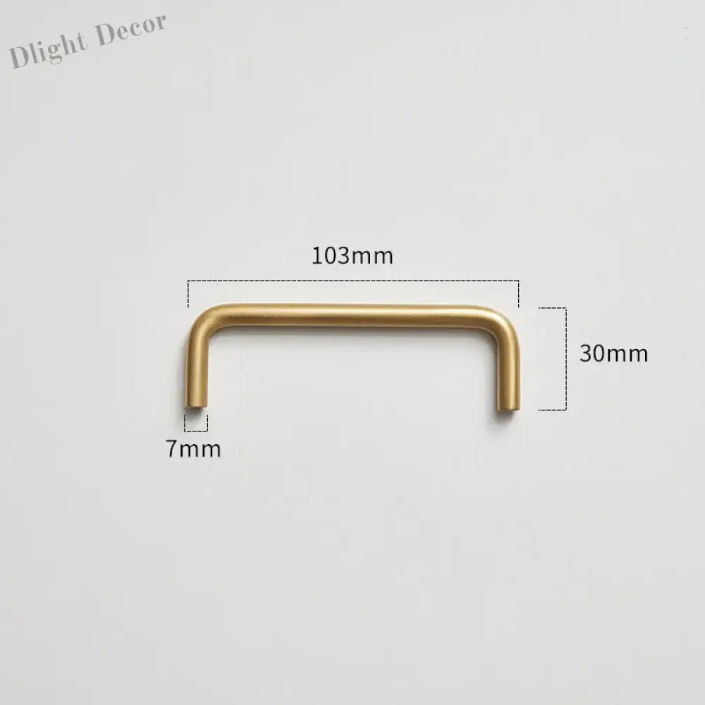 Modern Brass Furniture Bar Handles – Stylish Cabinet Pulls and Towel Bars (7mm Solid Brass) 2007-A103 Handles