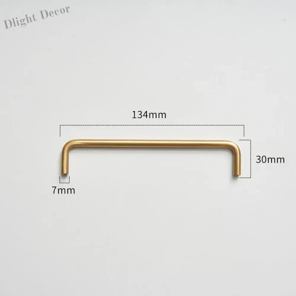 Modern Brass Furniture Bar Handles – Stylish Cabinet Pulls and Towel Bars (7mm Solid Brass) 2007-A134 Handles