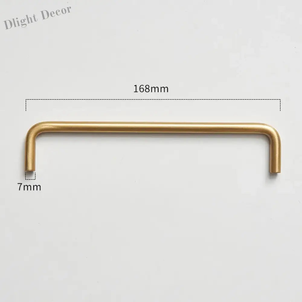 Modern Brass Furniture Bar Handles – Stylish Cabinet Pulls and Towel Bars (7mm Solid Brass) 2007-A168 Handles