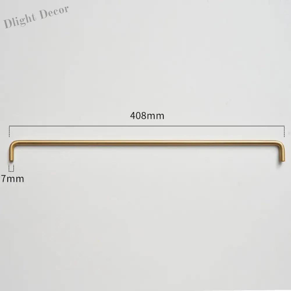 Modern Brass Furniture Bar Handles – Stylish Cabinet Pulls and Towel Bars (7mm Solid Brass) 2007-A408 Handles