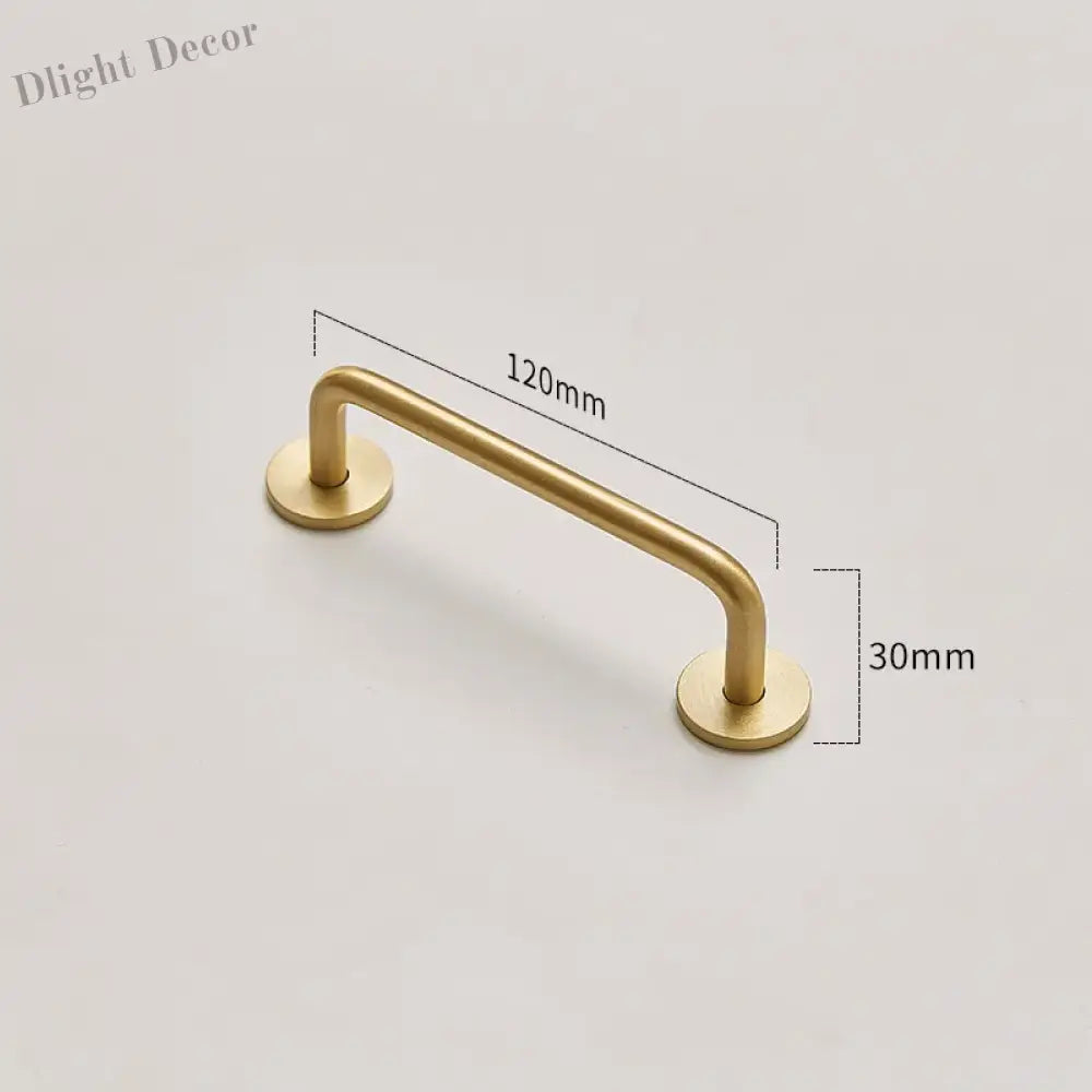 Modern Brass Furniture Bar Handles – Stylish Cabinet Pulls and Towel Bars (7mm Solid Brass) 2007-B120 Handles