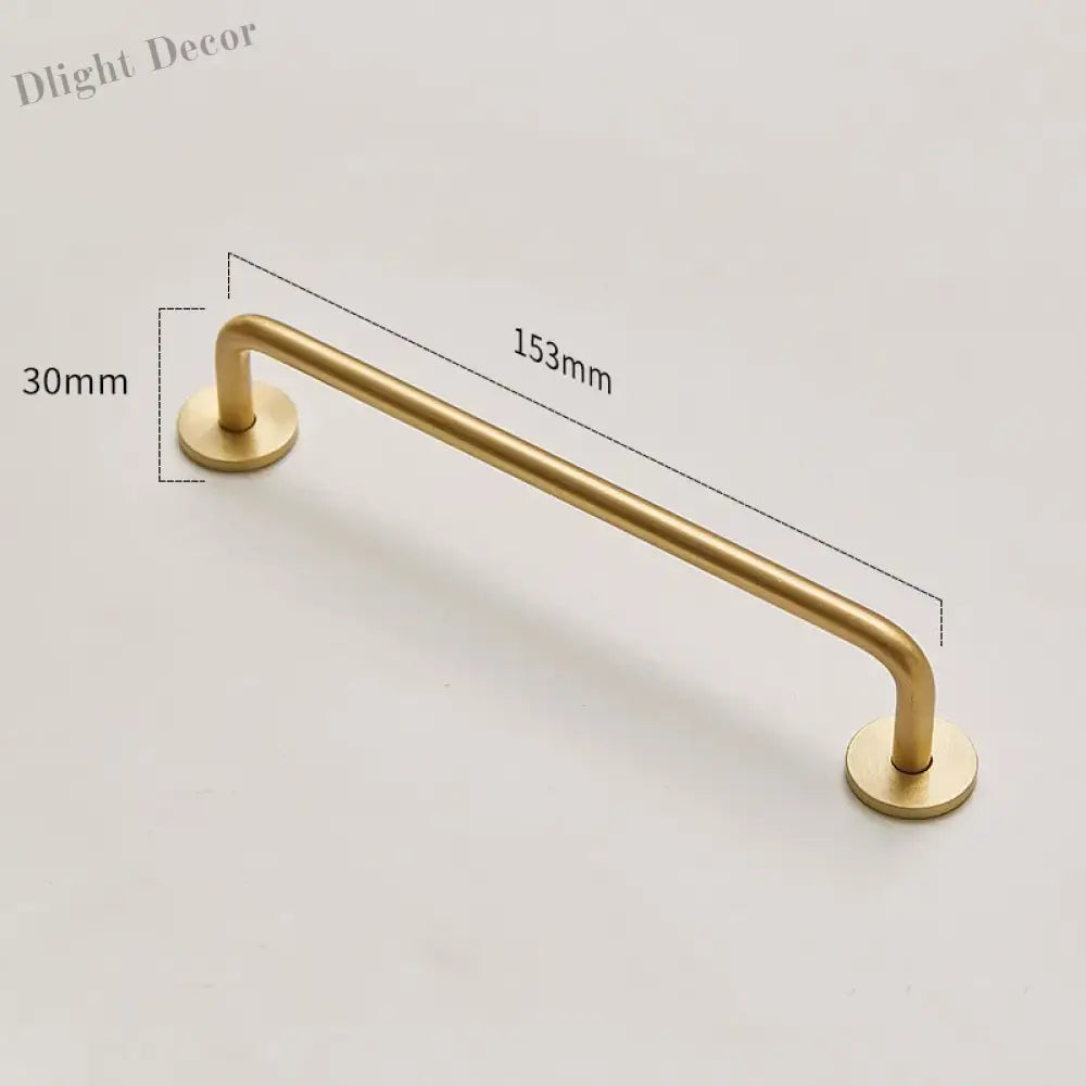 Modern Brass Furniture Bar Handles – Stylish Cabinet Pulls and Towel Bars (7mm Solid Brass) 2007-B153 Handles