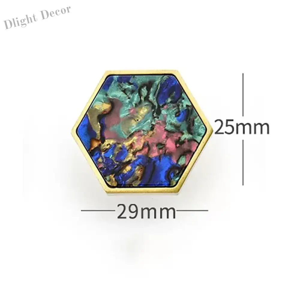 Modern Brass Shell Knobs – Colorful Cabinet Pulls for Wardrobes Dressers and Cupboards color 29mm knob