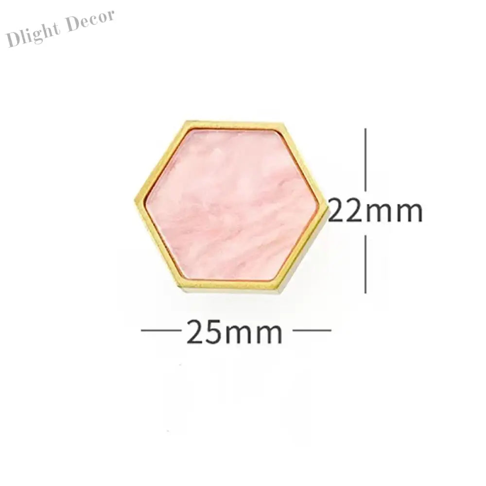 Modern Brass Shell Knobs – Colorful Cabinet Pulls for Wardrobes Dressers and Cupboards pink 25mm knob