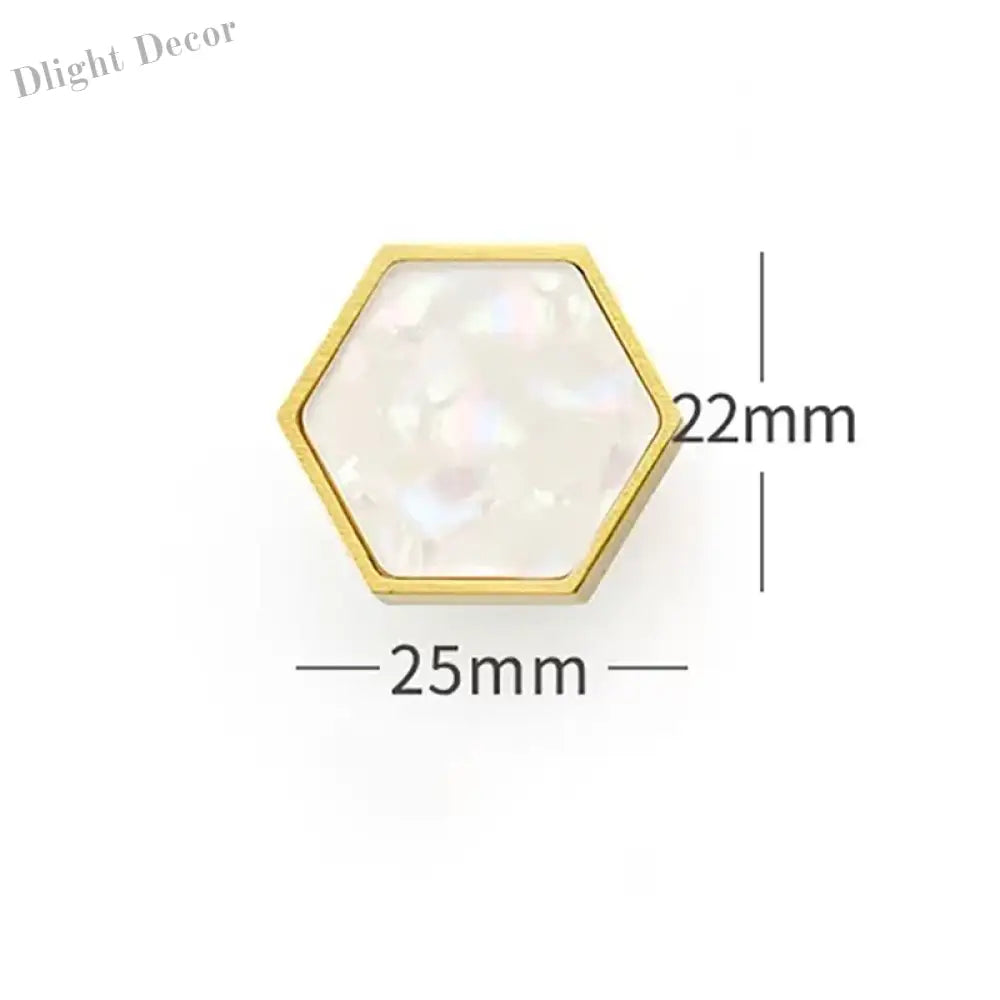 Modern Brass Shell Knobs – Colorful Cabinet Pulls for Wardrobes Dressers and Cupboards white 25mm knob