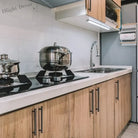 Modern Brushed Gold Cabinet Handles - Zinc Alloy Drawer Pulls for Kitchen and Furniture Handles