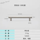 Modern Brushed Gold Cabinet Handles - Zinc Alloy Drawer Pulls for Kitchen and Furniture Nickel drawing 128mm Handles