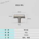 Modern Brushed Gold Cabinet Handles - Zinc Alloy Drawer Pulls for Kitchen and Furniture Nickel drawing T Handles