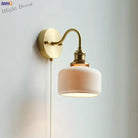 Modern Ceramic Wall Lamp With Pull Chain Switch - Stylish Lighting For Bathrooms Mirrors And