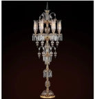 Modern Clear Golden Crystal Table Lamp - Artistic Decor For Bedroom And Living Room