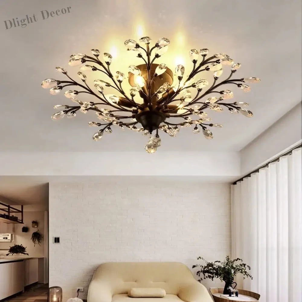 Modern Crystal Chandelier - Perfect For Living Rooms Dining Areas And Bedrooms Chandelier