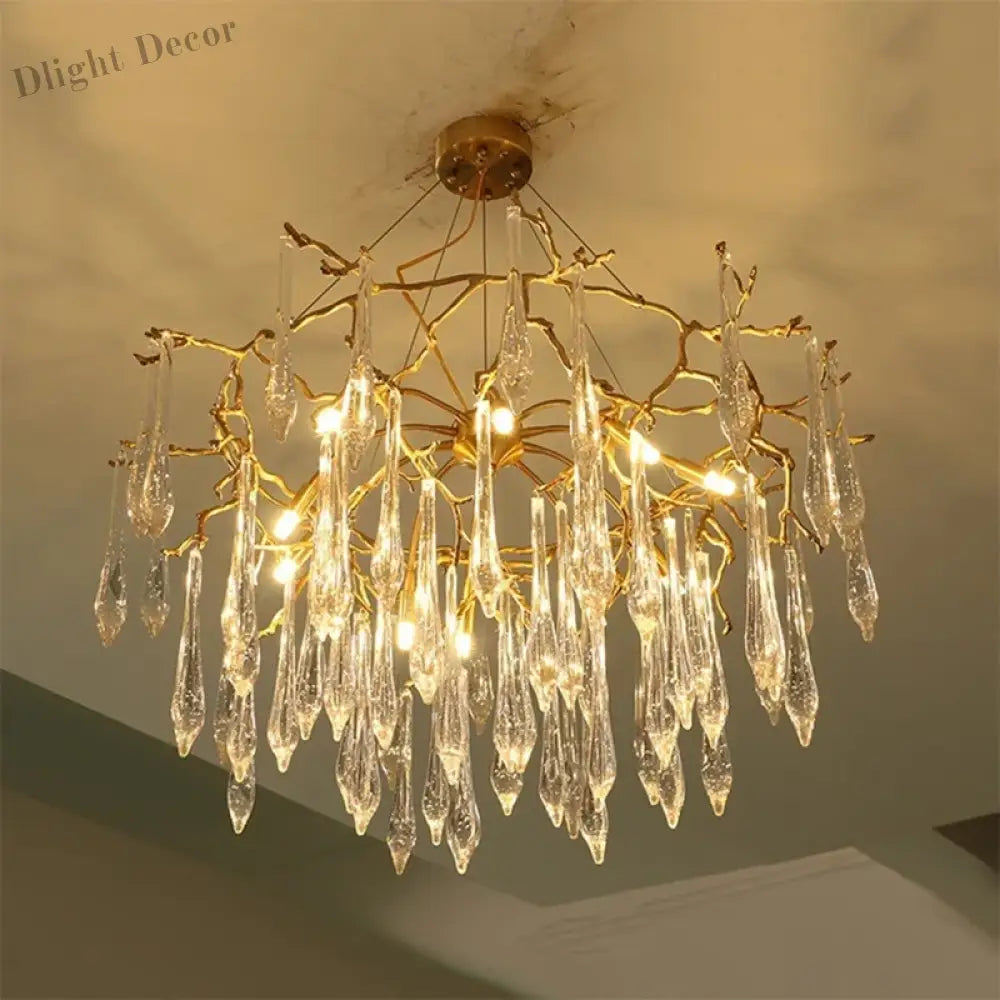 Modern Crystal Chandeliers - Luxury Living And Dining Room Lighting With Bar Design Featuring