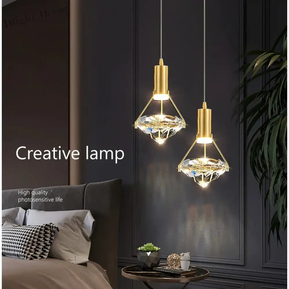 Modern Crystal Led Pendant Lights - Elegant Hanging Chandeliers For Living Rooms Dining Areas