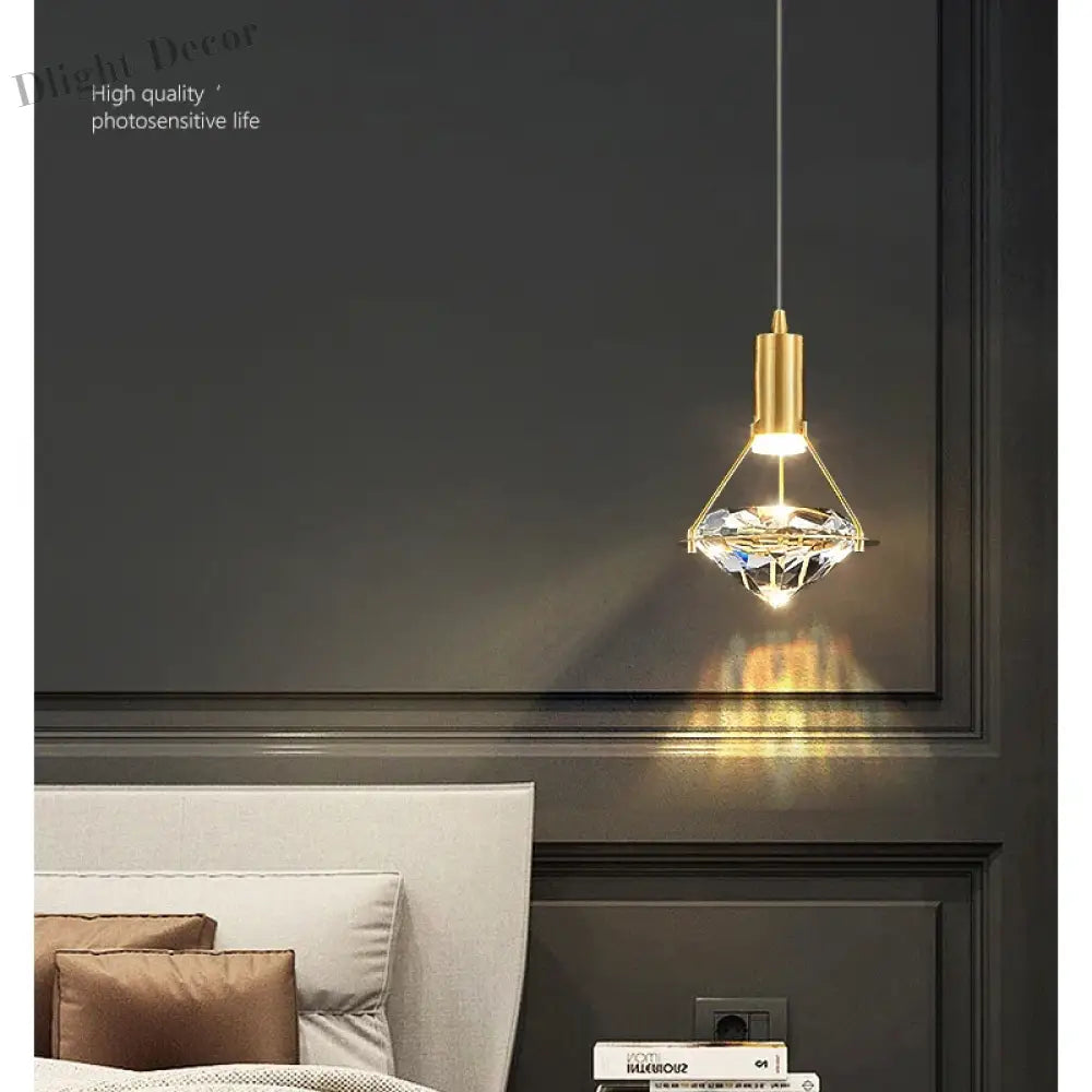 Modern Crystal Led Pendant Lights - Elegant Hanging Chandeliers For Living Rooms Dining Areas