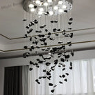 Modern Crystal Stone Chandelier - Led Home Decor Lighting Fixture With Creative Design Colorful