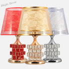 Modern Crystal Table Lamp - European Luxury For Elegant Home Decor And Wedding Gift Ideas