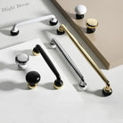 Modern Double-Color Cabinet Handles - Zinc Alloy Drawer Pulls for Cupboards and Furniture Handles