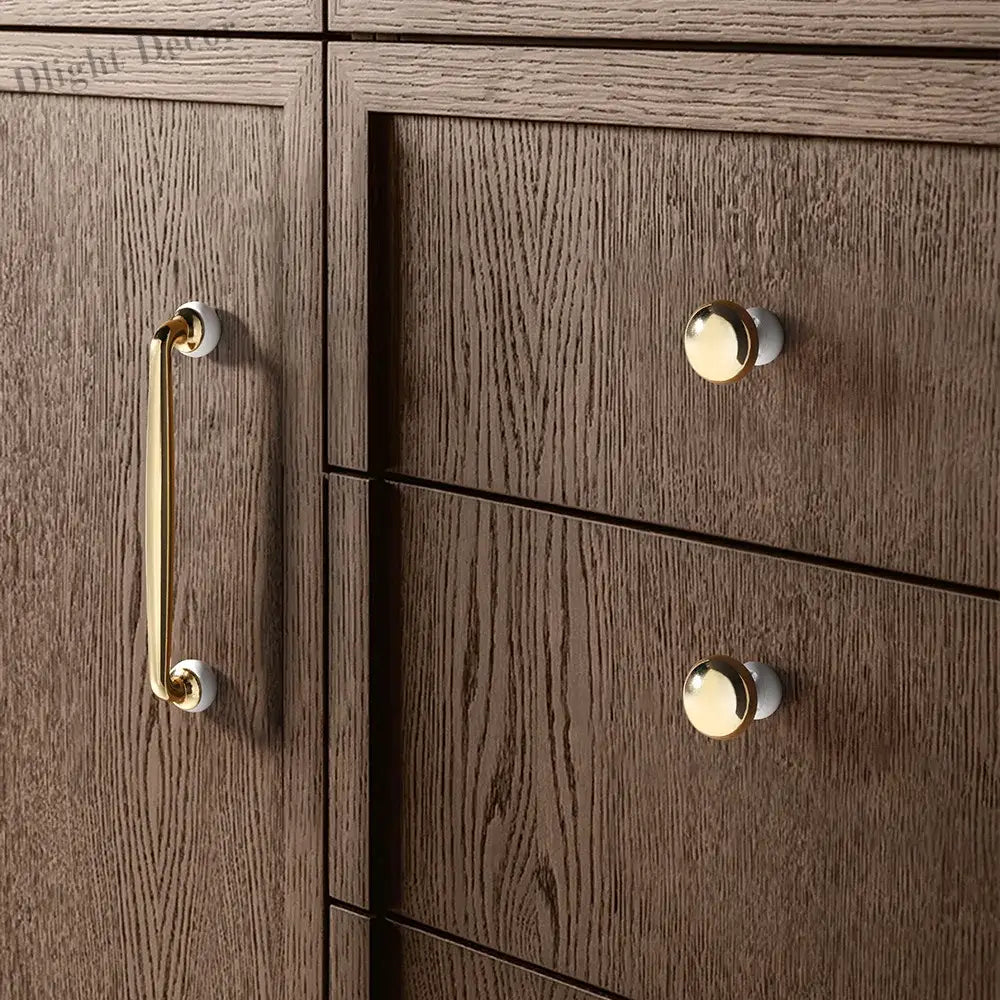 Modern Double-Color Cabinet Handles - Zinc Alloy Drawer Pulls for Cupboards and Furniture Handles