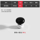 Modern Double-Color Cabinet Handles - Zinc Alloy Drawer Pulls for Cupboards and Furniture Black white single Handles