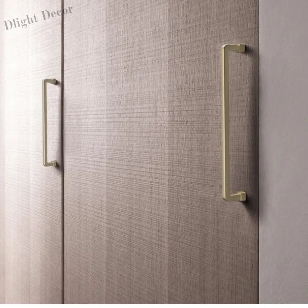 Modern European Gold and Gray Cabinet Handles - Zinc Alloy Drawer Knobs and Door Pulls for Furniture Handles