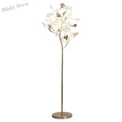 Modern Ginkgo Leaf Light Luxury Floor Lamp - Warm Led Lighting For Bedrooms And Living Rooms With