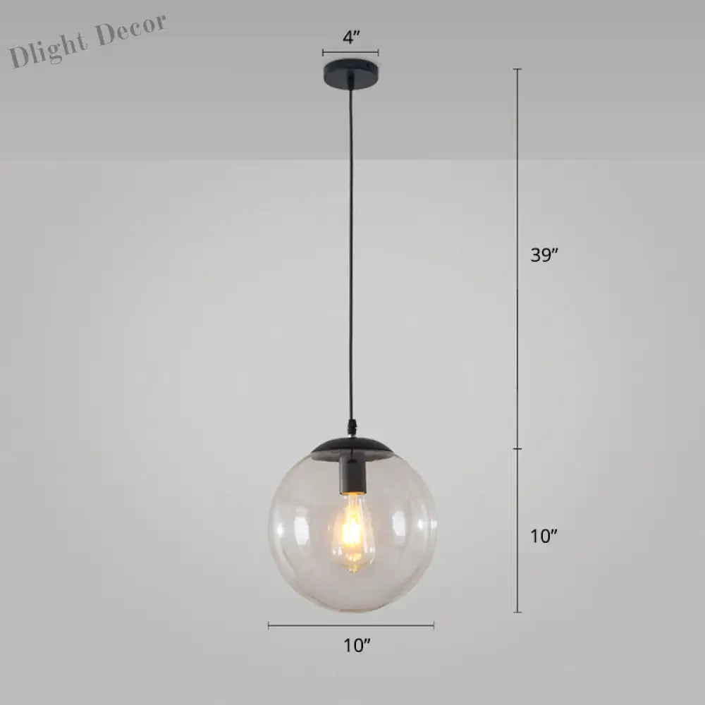 Modern Glass Orb Pendant: Stylish Lighting For Restaurants