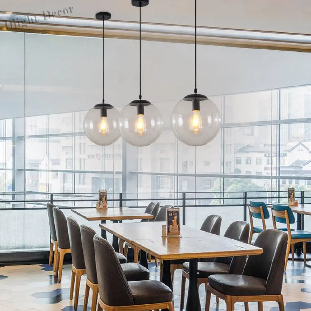 Modern Glass Orb Pendant: Stylish Lighting For Restaurants