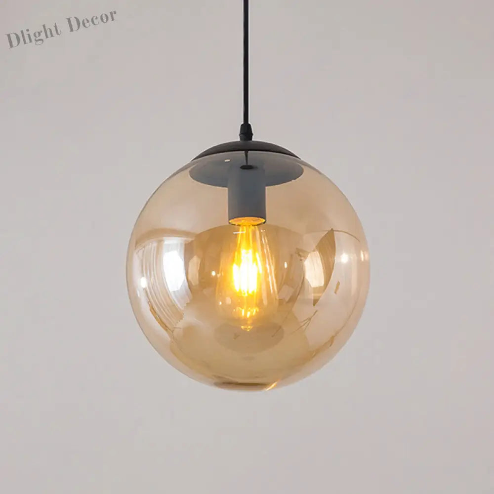 Modern Glass Orb Pendant: Stylish Lighting For Restaurants