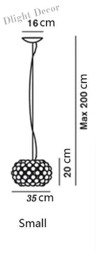 Modern Glass Pendant Lamp: Elevate Your Space With Style And Light Small Size