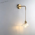 Modern Glass Wall Sconce Light Fixture - Elegant Bedroom Restaurant And Corridor Decor With Copper