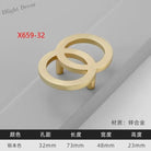 Modern Gold Kitchen Cupboard Drawer Handles – Chinese Style Decorative Knobs X659-32 Handles