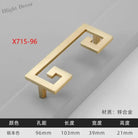 Modern Gold Kitchen Cupboard Drawer Handles – Chinese Style Decorative Knobs X715-96 Handles
