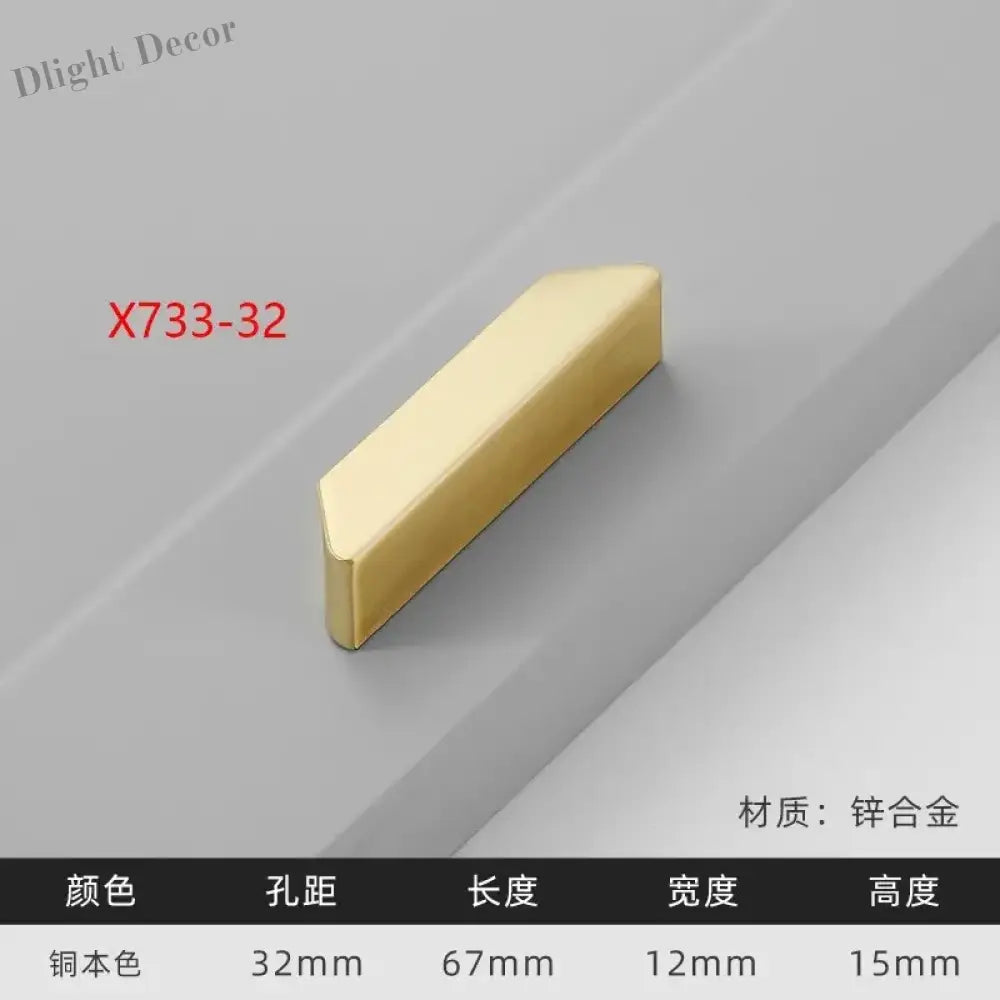 Modern Gold Kitchen Cupboard Drawer Handles – Chinese Style Decorative Knobs X733-32 Handles