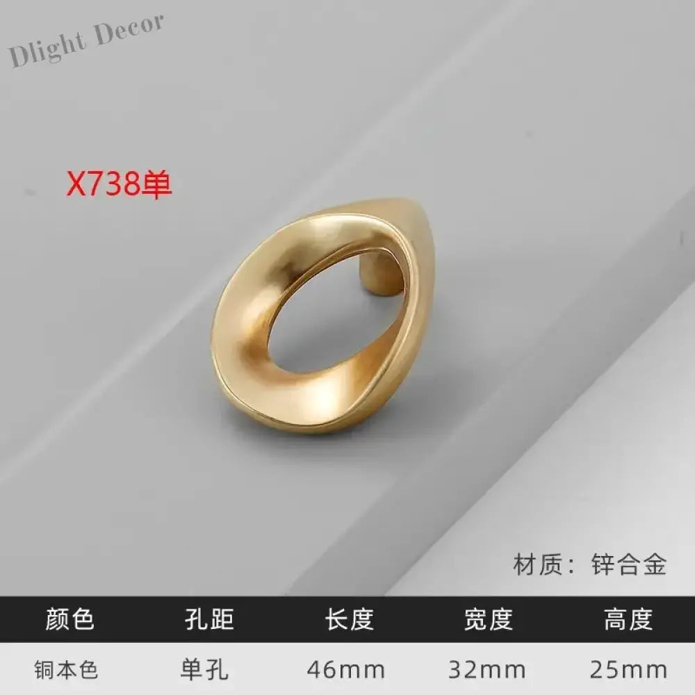 Modern Gold Kitchen Cupboard Drawer Handles – Chinese Style Decorative Knobs X738 Handles