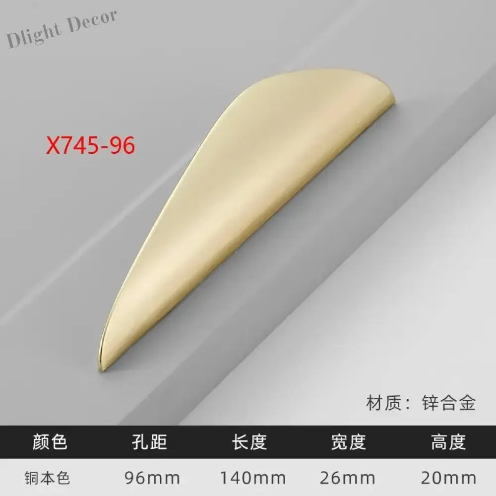 Modern Gold Kitchen Cupboard Drawer Handles – Chinese Style Decorative Knobs X745-96 Left Handles
