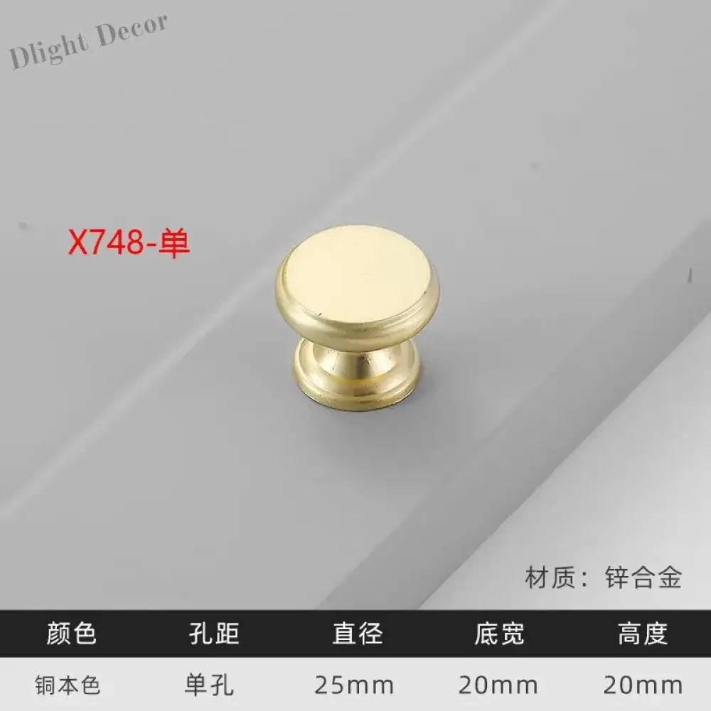 Modern Gold Kitchen Cupboard Drawer Handles – Chinese Style Decorative Knobs X748- Handles