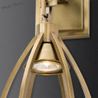 Modern Gold Teardrop Wall Sconce - Metal Surface Mount Light Wall Light