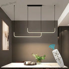 Modern Led Ceiling Chandelier - Dimmable For Table Dining Room Kitchen Minimalist Pendant Lamps