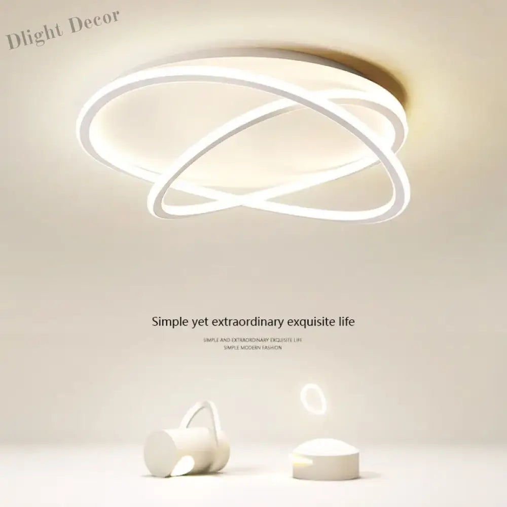 Modern Led Ceiling Lamp - Ideal For Living Dining Room Bedroom Study Restaurant Balcony Elegant