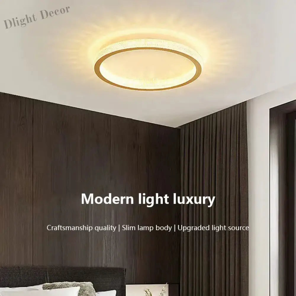 Modern Led Ceiling Lamp - Perfect For Bedroom Living Room Dining Study Hotel Hall Elegant Light