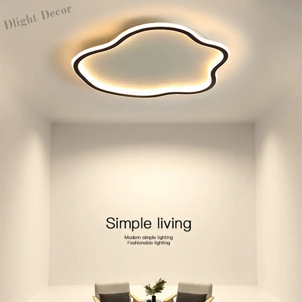 Modern Led Ceiling Lamps Chandelier - Creative Round Light For Living Room Bedroom And Simple Home